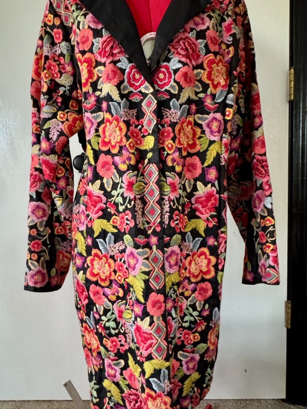 Johnny Was BIYA Fully Embroidered Jacket Coat US Large - Picture 3 of 16